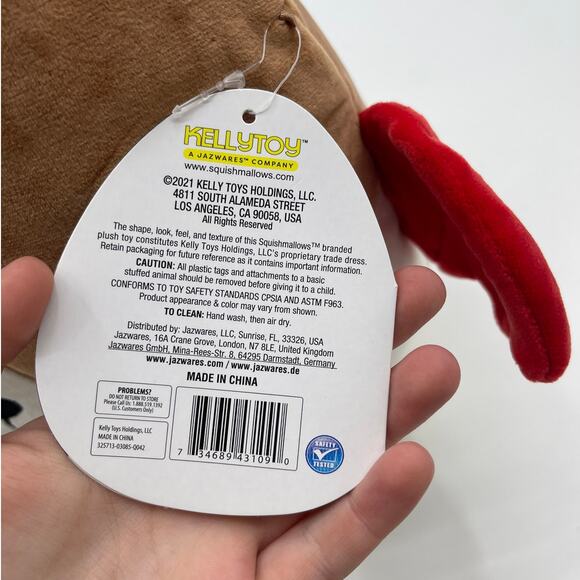 Squishmallows Reginald Halloween Devil Bat Plush 13 inches Kellytoy NEW - Picture 7 of 7